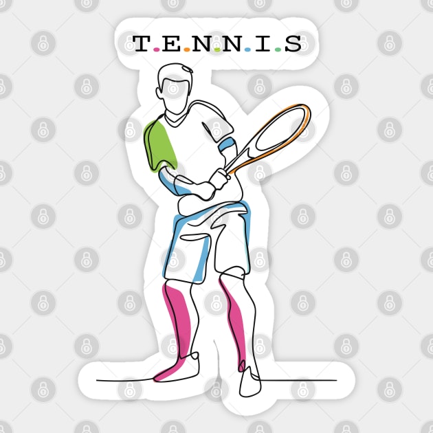 Tennis Sport Sticker by Fashioned by You, Created by Me A.zed